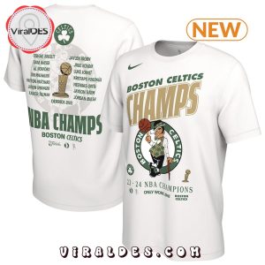 NBA Boston Celtics Nike White 2024 Finals Champions Shirt