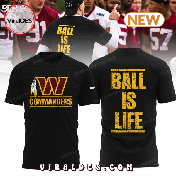 Washington Commanders Ball For Life Black Edition Hoodie