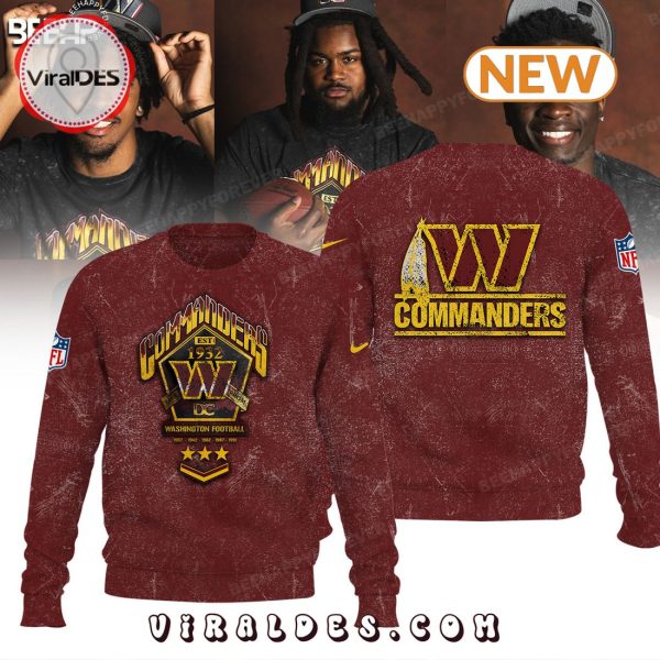 Washington Commanders Band The Wild Collective Red Hoodie