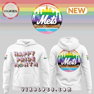 Happy Pride Month New York Mets White Hoodie
