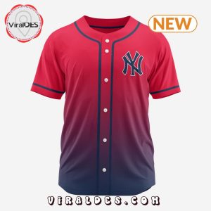 MLB New York Yankees Personalized Gradient Design Baseball Jersey