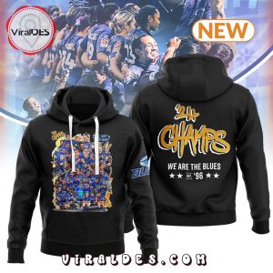 Celebrate Victory with the 2024 Blues Super Rugby Aupiki Champs Black Hoodie