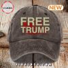 2024 Free Trump Printed Black Classic Cap