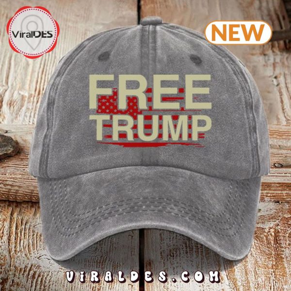 2024 Free Trump Printed Grey Classic Cap