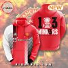 2024 Manchester United 13 FA Cup Champions Red Hoodie