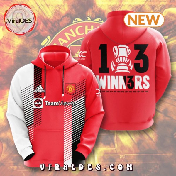 2024 Manchester United 13 Times Cup Winners Premier Hoodie