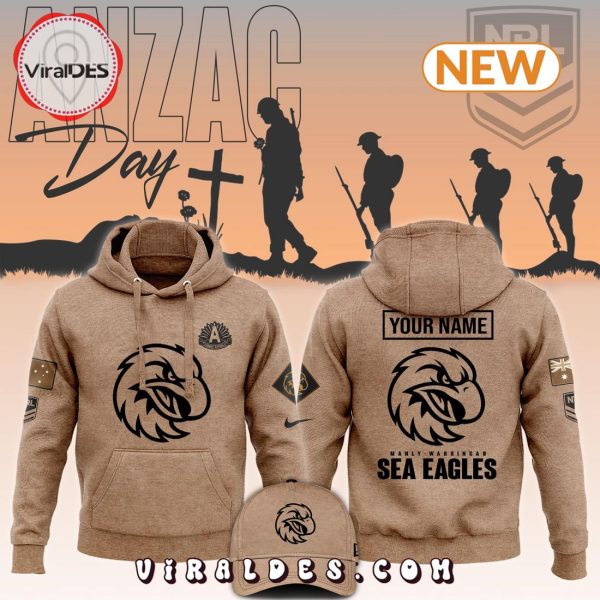 2024 Manly Warringah Sea Eagles Anzac Round Unisex Hoodie, Jogger, Cap