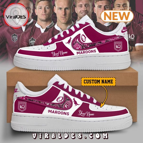 2024 QLD Maroons Custom Special Design Air Force 1 Shoes