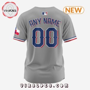 MLB Texas Rangers Personalized 2024 Road Baseball Jersey