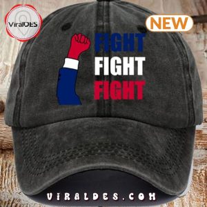 Trump Retro Fight Fight Fight Print Black Classic Cap