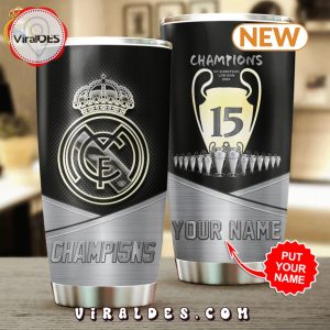 Personalized Real Madrid London 2024 Champions Tumbler