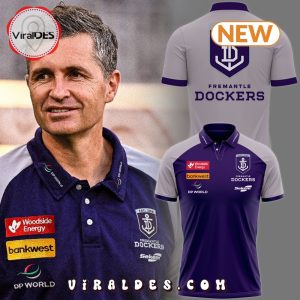 Premium Fremantle Football Club Navy Polo Shirt