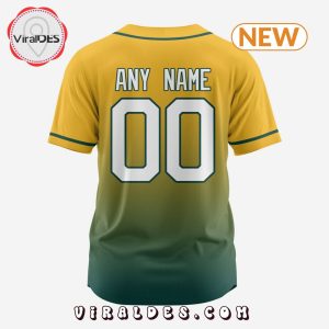 MLB Oakland Athletics Personalized Gradient Design Baseball Jersey