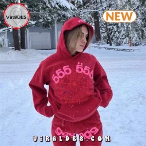 Sp5der Worldwide Red 555 Hoodie