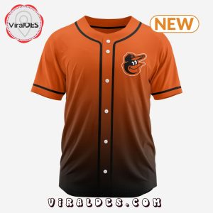 MLB Baltimore Orioles Personalized Gradient Design Baseball Jersey