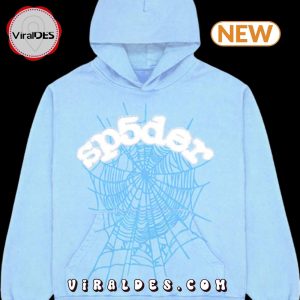 Sp5der Web Sky Blue Hoodie