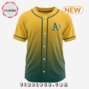 MLB Oakland Athletics Personalized Gradient Design Baseball Jersey