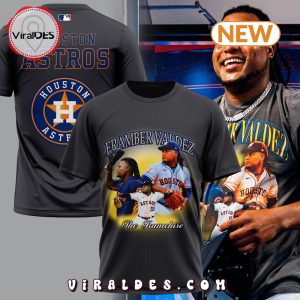 Special Framber Valdez MLB Houston Astros Grey T-Shirt, Cap