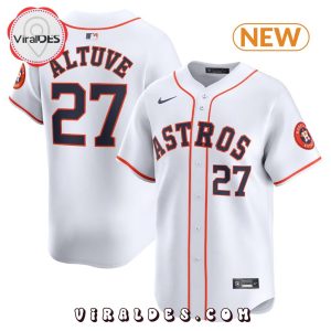 Men’s Jose Altuve Houston Astros White Baseball Jersey