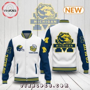 Michigan Wolverines 2023 National Champions White Baseball Jacket Viraldes Store