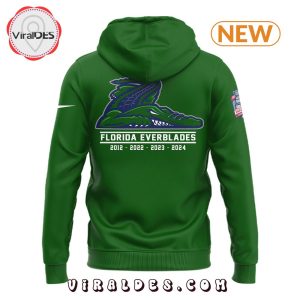 Florida Everblades Green 4Times Champion Hoodie