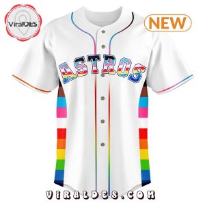 Special Pride Night Houston Astros White Baseball Jersey