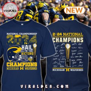 Michigan Wolverines Football National Season Signatures Shirt