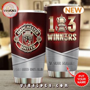 Custom Manchester United FA Cup Winners 2024 Tumbler