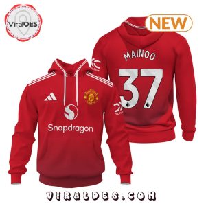 Mainoo Manchester United Men’s Champions Red Hoodie