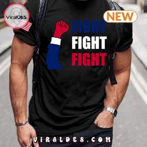 Trump 2024 Men’s Retro Fight Print T-Shirt