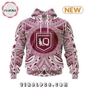 Specialized QLD Maroons Personalized Polynesian Concept Hoodie