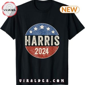 Kamala Harris 2024 For President Campaign US Flag T-Shirt