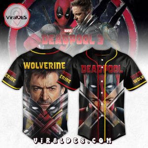 Deadpool 3 Special Deadpool & Wolverine Black Baseball Jersey