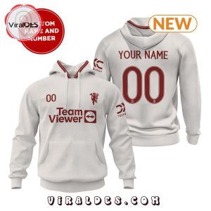 Personalized Men’s Manchester United Champions White Hoodie