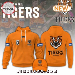Brisbane Tigers Rugby League 2024 Orange Hoodie, Jogger, Cap