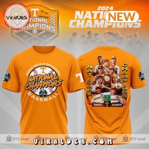 2024 Tennessee Volunteers Orange World Series Champions Shirt