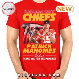 Kansas City Chiefs Patrick Mahomes Thank You For The Memories T-Shirt