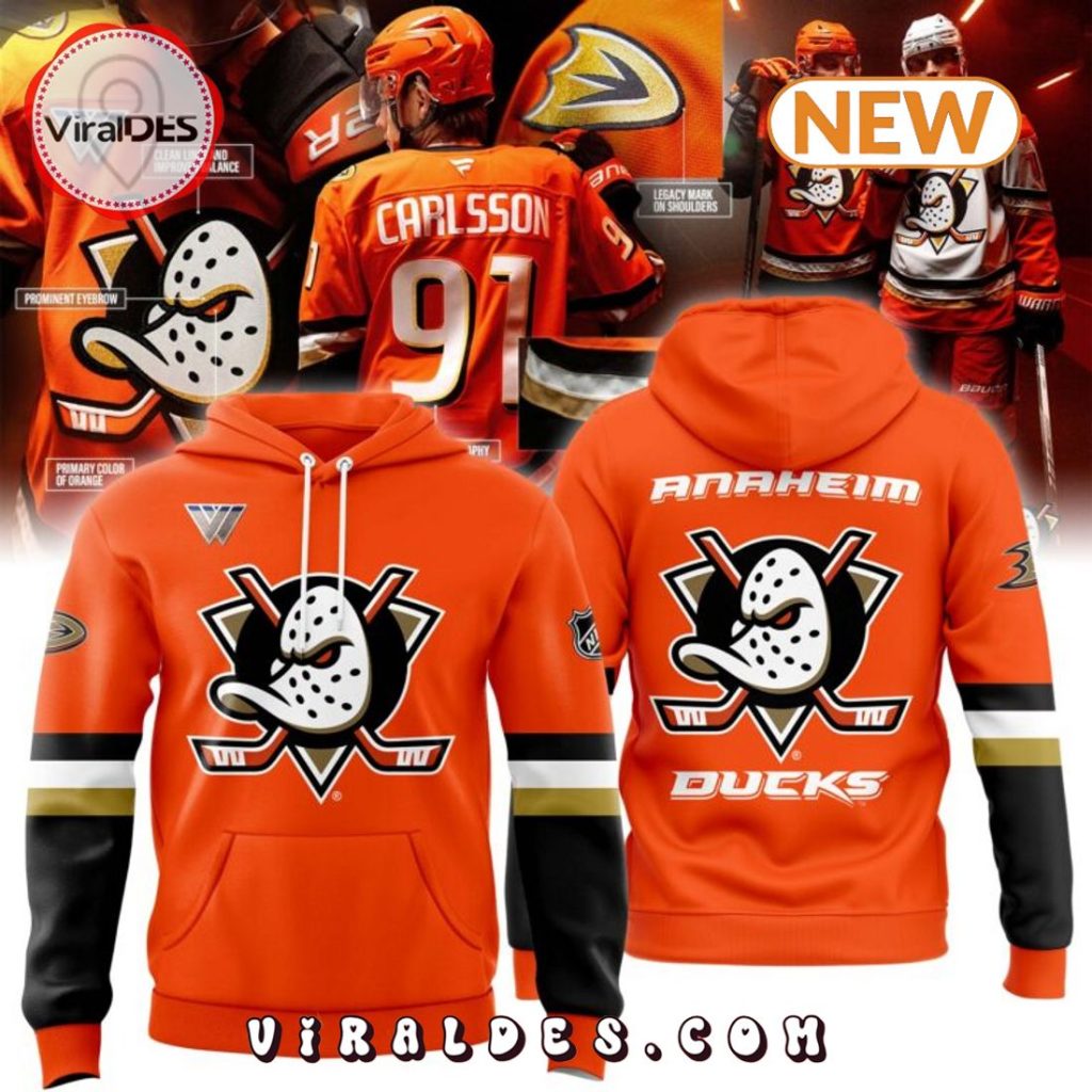 Anaheim Ducks Orange Country 2024 Design Hoodie