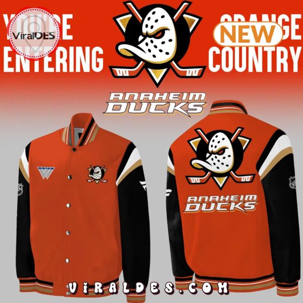 Anaheim Ducks Orange Country 2024 Baseball Jacket