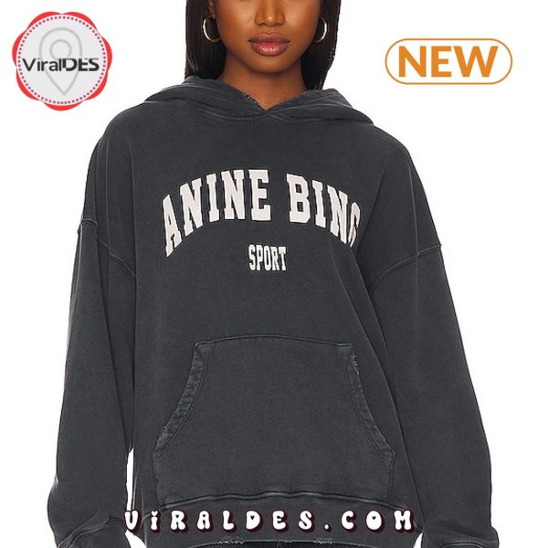 Anine Bing Sport Harvey Black Hoodie