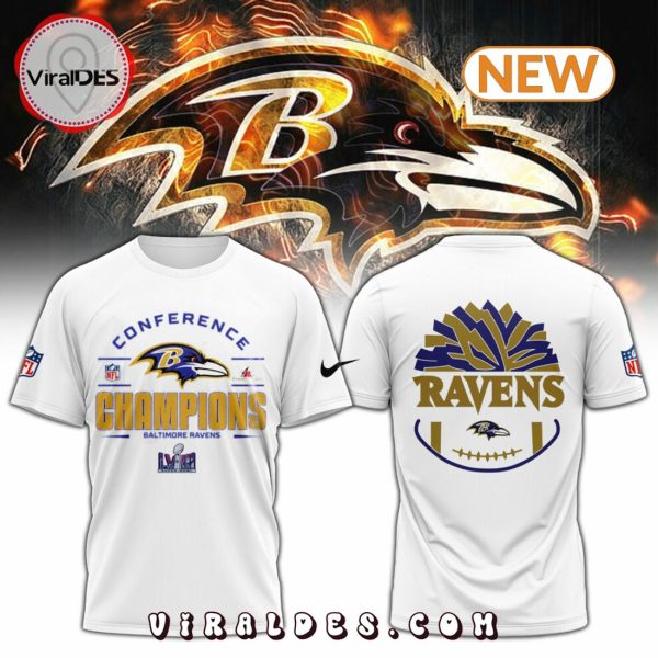 Baltimore Ravens 2023 AFC Conference White Hoodie