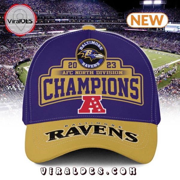 Baltimore Ravens AFC North 2023 Champions Hoodie, Jogger, Cap