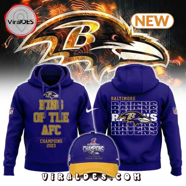 Baltimore Ravens King Of The AFC Navy Hoodie