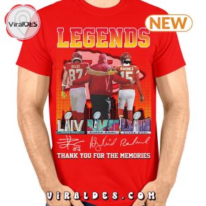 Legends Thank You For The Memories Kansas City Chiefs T-Shirt