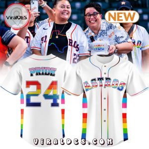 Special Pride Night Houston Astros White Baseball Jersey