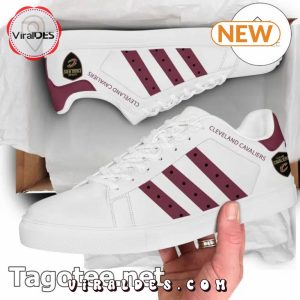 Step Up Your Game with the Cleveland Cavaliers Custom Adidas White Stan Smith Shoes