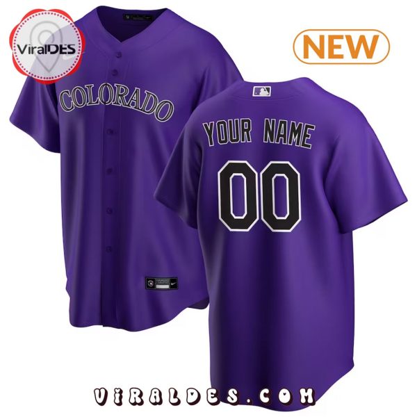 Colorado Rockies Baseball Team Custom Purple Baseball Jersey