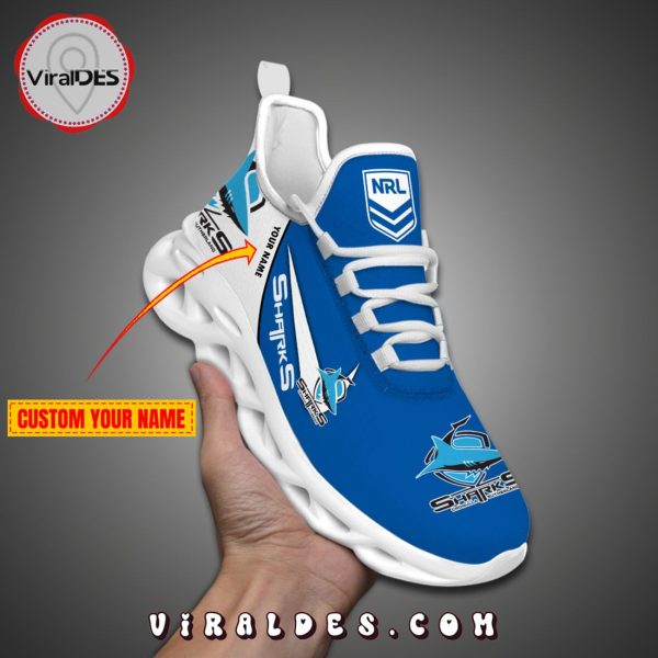 Cronulla-Sutherland Sharks Personalized NRL Max Soul Shoes