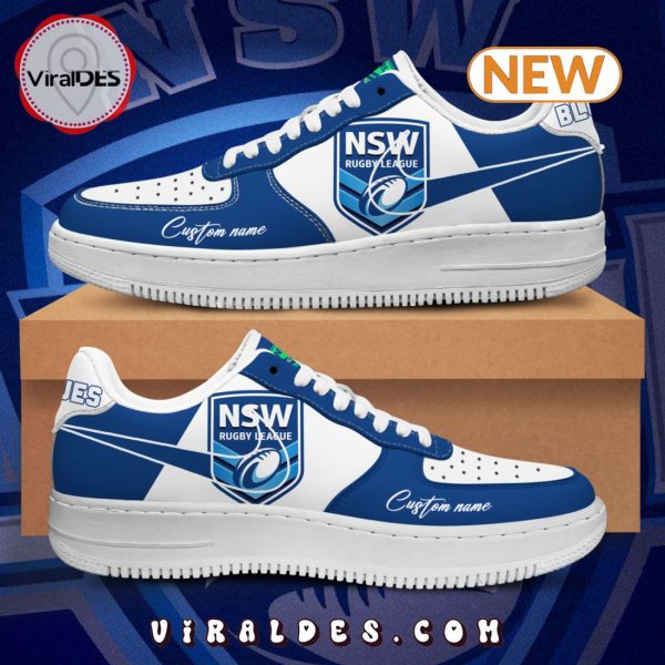 Custom New South Wales Blues NRL State Of Origin Air Force 1 Shoes