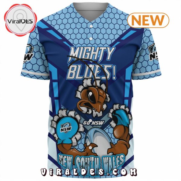 Custom New South Wales Go NSW Fan Rugby For Life Baseball Jersey